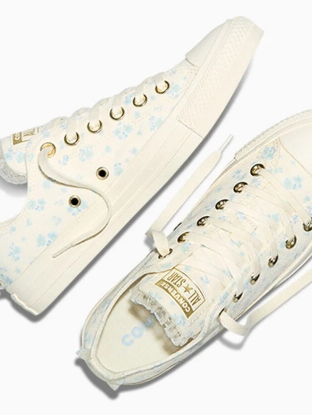 Converse Chuck Taylor All Star Dainty Florals Sneakers-Egret/Porpoise/Blue Chil